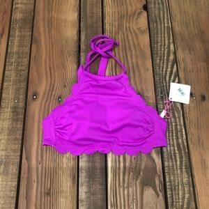 NWT Vanilla Beach fuchsia pink bathing suit top